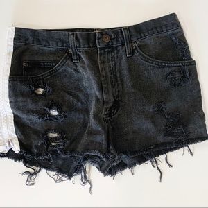 LF zipper Jean shorts